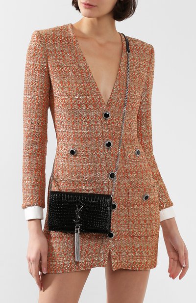 Сумка monogram kate SAINT LAURENT черного цвета по цене 195500 руб., арт. 452159/DND1N, фото 2 Сумка monogram kate SAINT LAURENT, арт. 452159/DND1N, фото 2