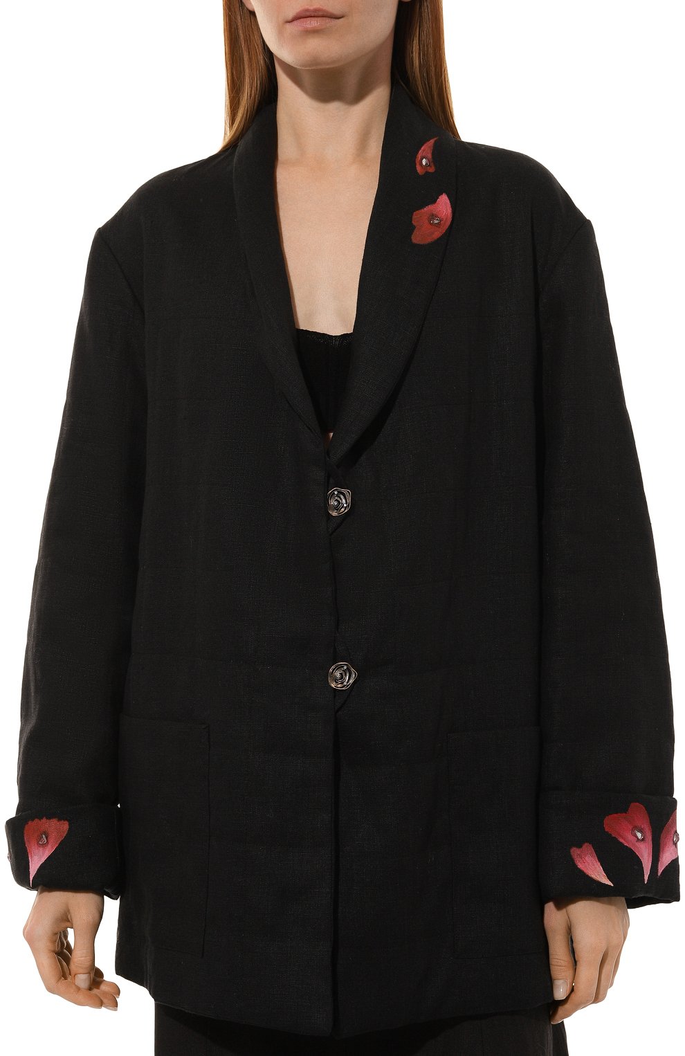 Жакет из хлопка и льна MIDGARD PARIS, арт. F1-JK1-BK, фото 3