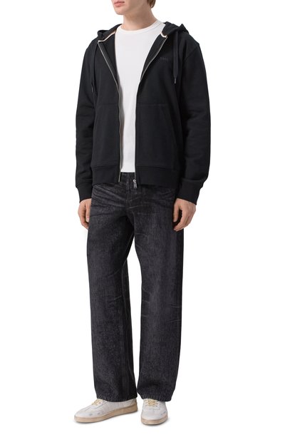 Хлопковая толстовка BOSS черного цвета по цене 25950 руб., арт. 50546405, фото 2 Хлопковая толстовка BOSS, арт. 50546405, фото 2