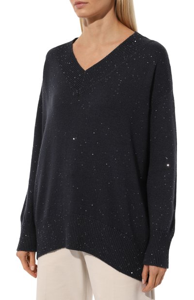 Пуловер из кашемира и шелка BRUNELLO CUCINELLI, арт. M73539922P, фото 3