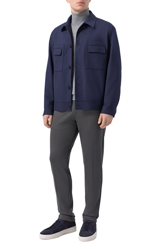 Шерстяные брюки Marco Pescarolo CARACCI0L0/53Y19_001 Зелёный  CARACCI0L0/53Y19_001 Фото 2