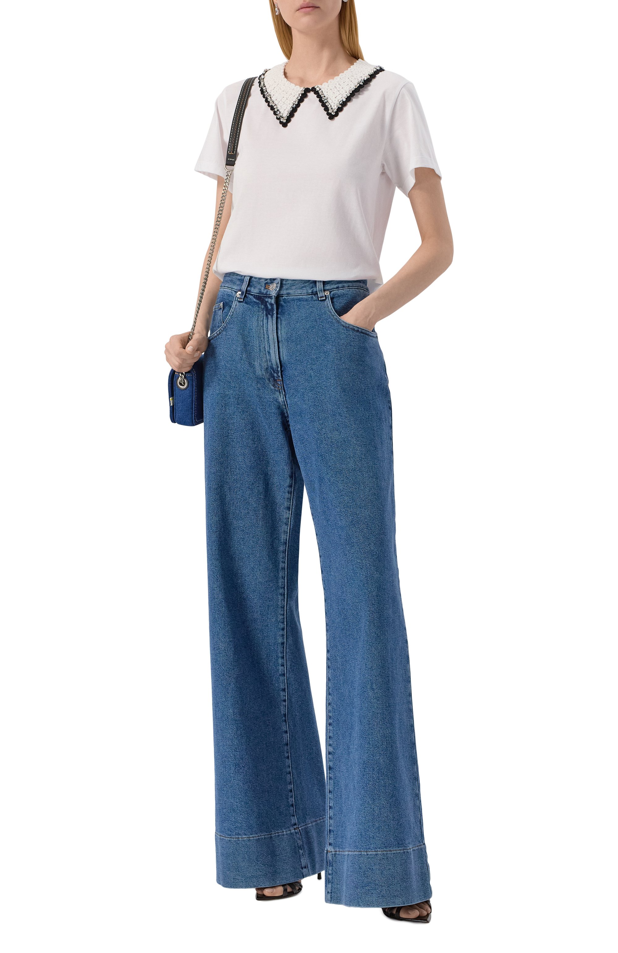 Хлопковая футболка N21, арт. 19E N2M0/F071/4157/U, фото 2