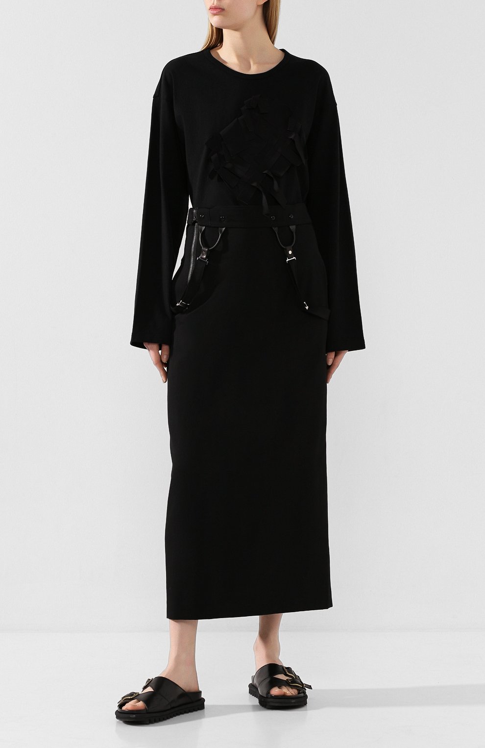 Хлопковый лонгслив YOHJI YAMAMOTO, арт. NN-T75-079, фото 2