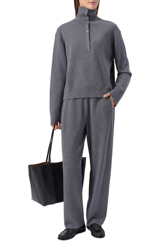 Свитер из шерсти и хлопка 12 STOREEZ 136267 Серый  136267 Фото 2