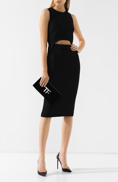 Бархатный клатч TOM FORD, арт. L1160P-V01, фото 2