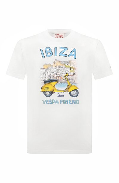 Мужская хлопковая футболка MC2 SAINT BARTH, арт. STBM TSHIRT MAN/TSHM001/02203B