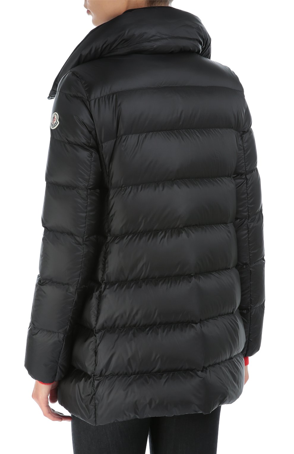 Стеганый удлиненный пуховик с высоким воротником MONCLER, арт. B2-093-46833-45-53048, фото 4