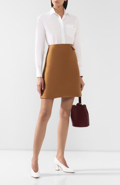 Кожаные туфли BOTTEGA VENETA белого цвета по цене 83450 руб., арт. 574635/VBPA0, фото 2 Кожаные туфли BOTTEGA VENETA, арт. 574635/VBPA0, фото 2