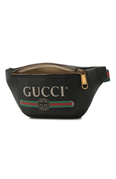 Кожаная поясная сумка gucci print small GUCCI, а рт. 527792/0GCCT, фото 4