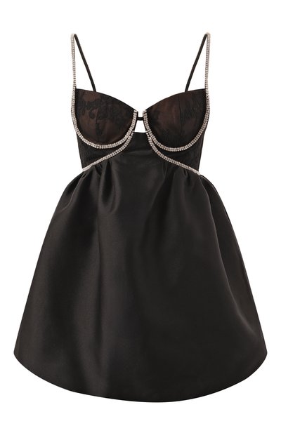 Женское платье с отделкой стразами SELF-PORTRAIT, арт. AW24-090S-B