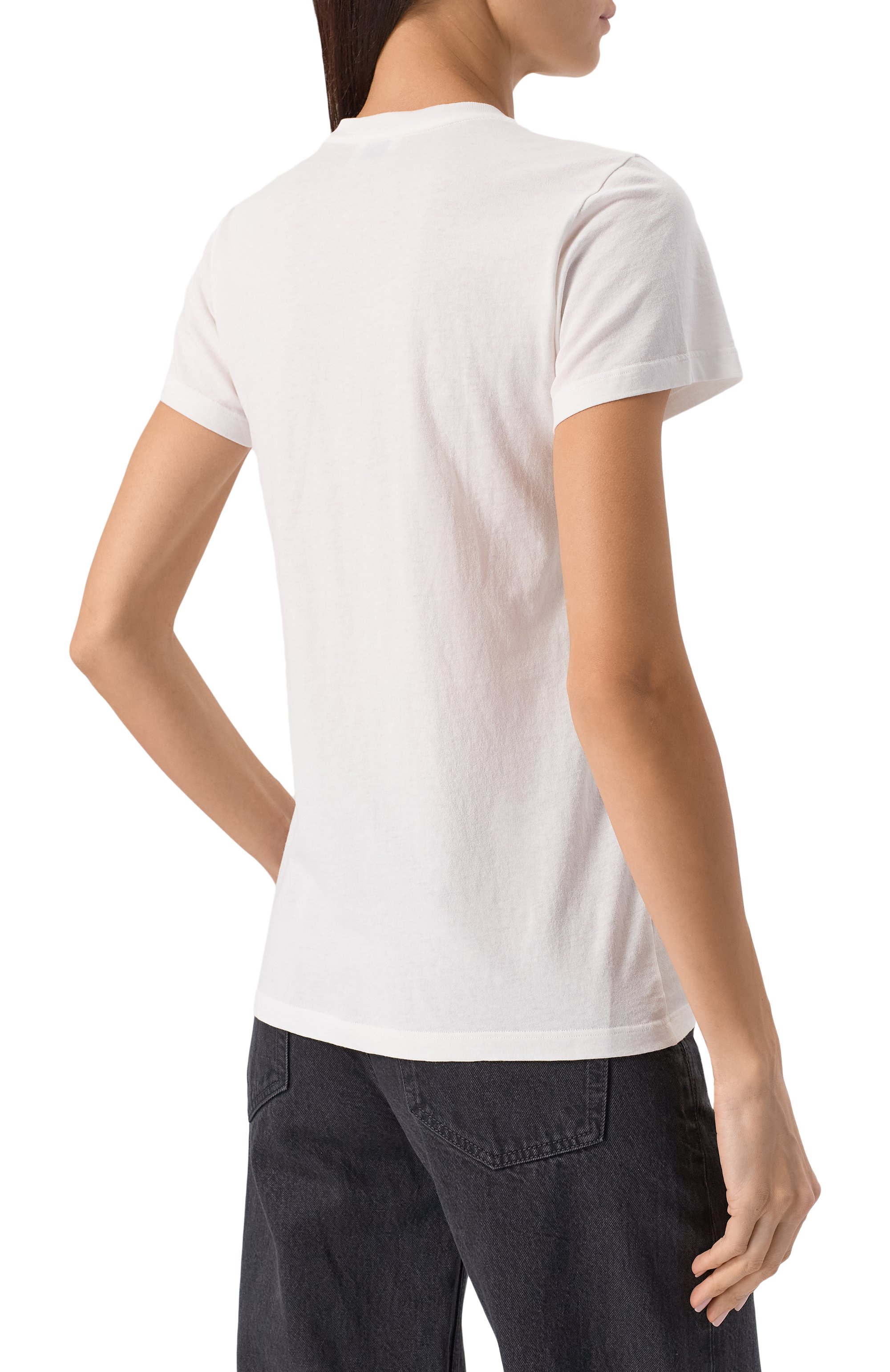 Хлопковая футболка SAINT LAURENT, арт. 817047/Y37YJ, фото 4