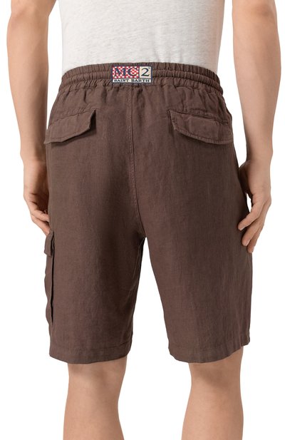 Льняные шорты MC2 SAINT BARTH, арт. STBM MARSEILLE/00320H, фото 4