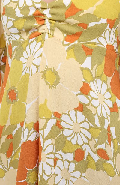 Платье из вискозы FAITHFULL THE BRAND желтого цвета по цене 32500 руб., арт. FF1646-IFB, фото 5 Платье из вискозы FAITHFULL THE BRAND, арт. FF1646-IFB, фото 5