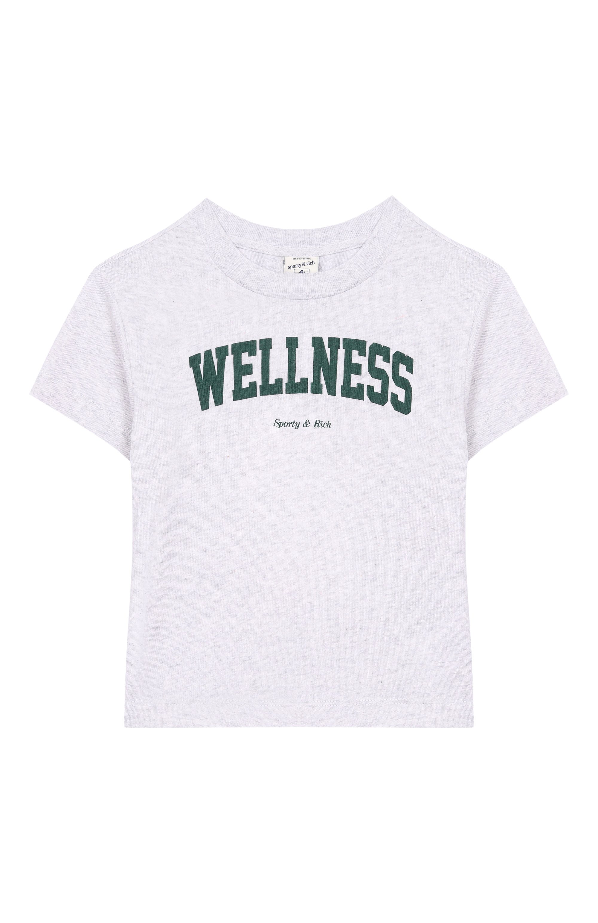 Хлопковая футболка SPORTY AND RICH, арт. T004861001GY03, фото 1