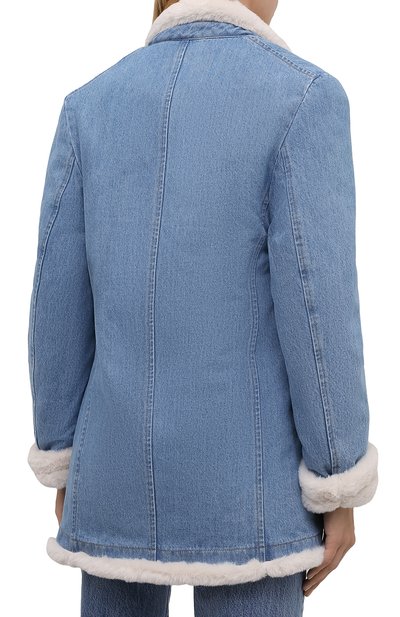 Джинсовая куртка FORTE DEI MARMI COUTURE голубого цвета по цене 79950 руб., арт. 21WF1490, фото 4 Джинсовая куртка FORTE DEI MARMI COUTURE, арт. 21WF1490, фото 4