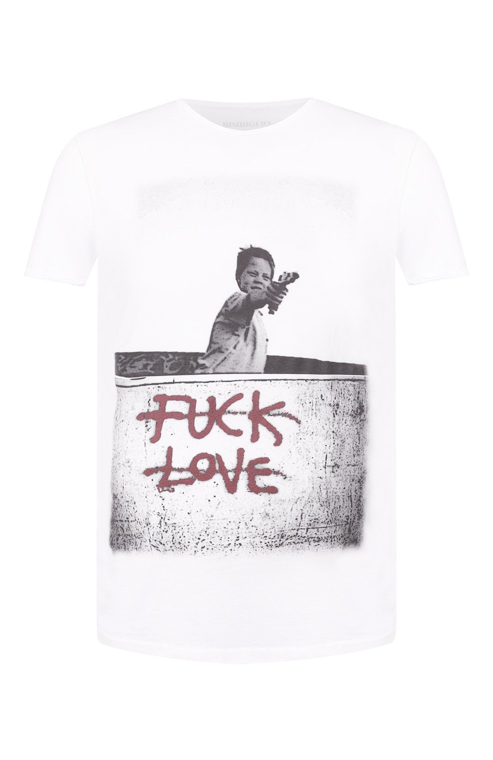 Хлопковая футболка BISIBIGLIO, арт. LU FUCK L0VE, фото 1
