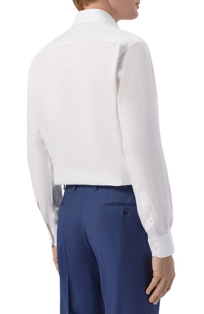 Хлопковая сорочка BRIONI белого цвета по цене 79950 руб., арт. RCB40M/0A04Q, фото 4 Хлопковая сорочка BRIONI, арт. RCB40M/0A04Q, фото 4