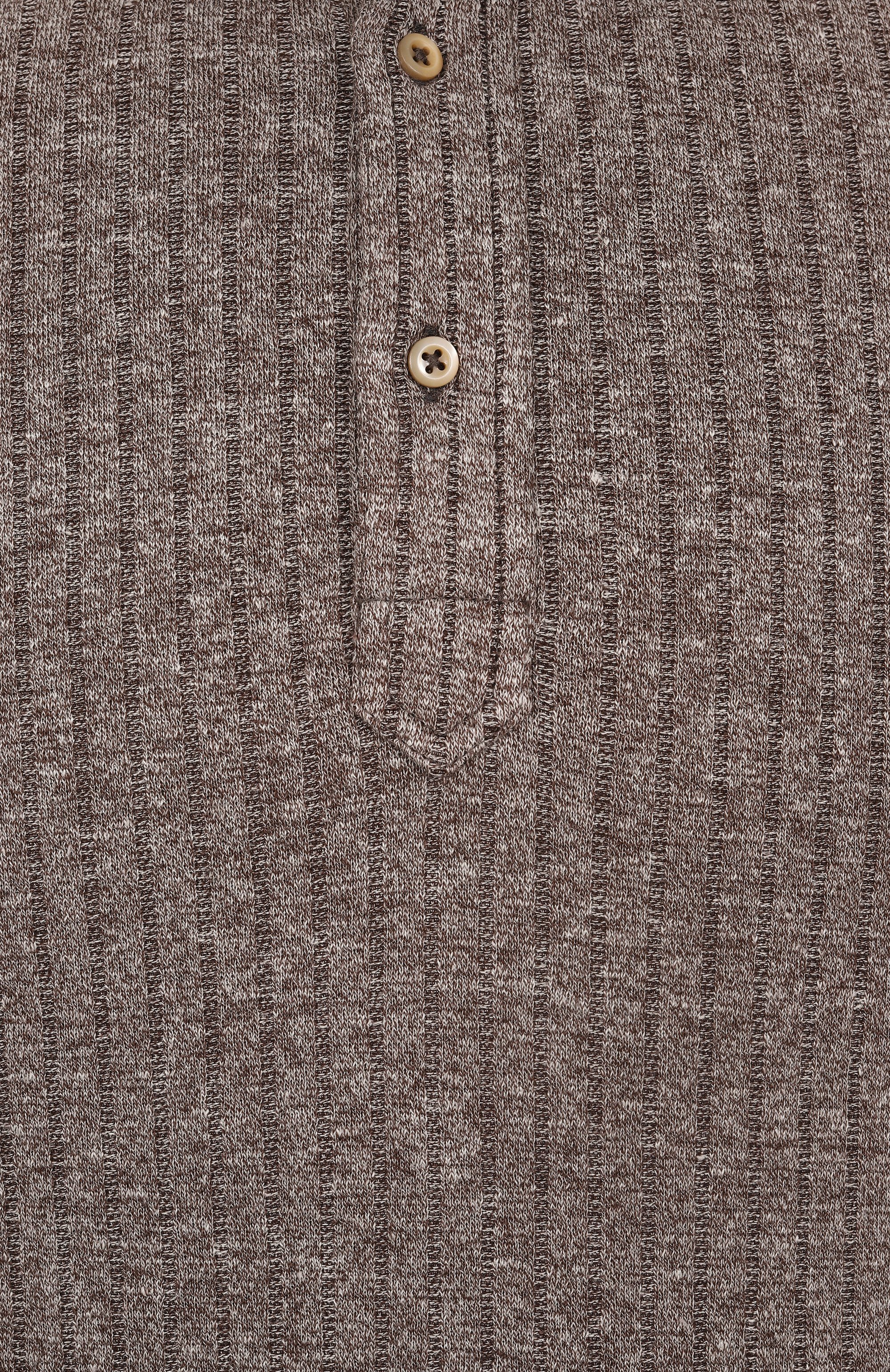 Поло изо льна и хлопка BRUNELLO CUCINELLI, арт. MW8653936, фото 6