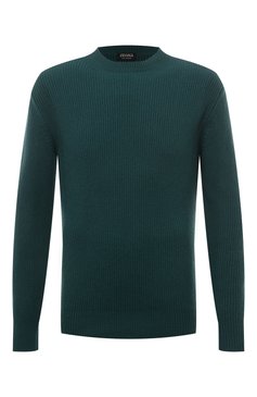 Мужской кашемировый свитер ZEGNA темно-зеленого цвета, арт. UCK81A6/110 | Фото 1 (Драгоценные камни: Проставлено; Материал внешний: Шерсть, Кашемир; Длина (для топов): Стандартные; Материал сплава: Проставлено; Рукава: Длинные; Принт: Без принта; Стили: Кэжуэл; Мужское Кросс-КТ: Свитер-одежда)
