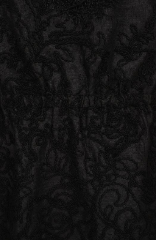 Платье из хлопка и льна Ermanno Scervino D464Q627NZB Чёрный  D464Q627NZB Фото 6