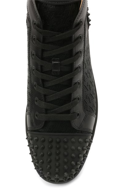 Комбинированные кеды lou spikes 2 CHRISTIAN LOUBOUTIN, арт. 1210802/L0U SPIKES 2 FLAT, фото 5