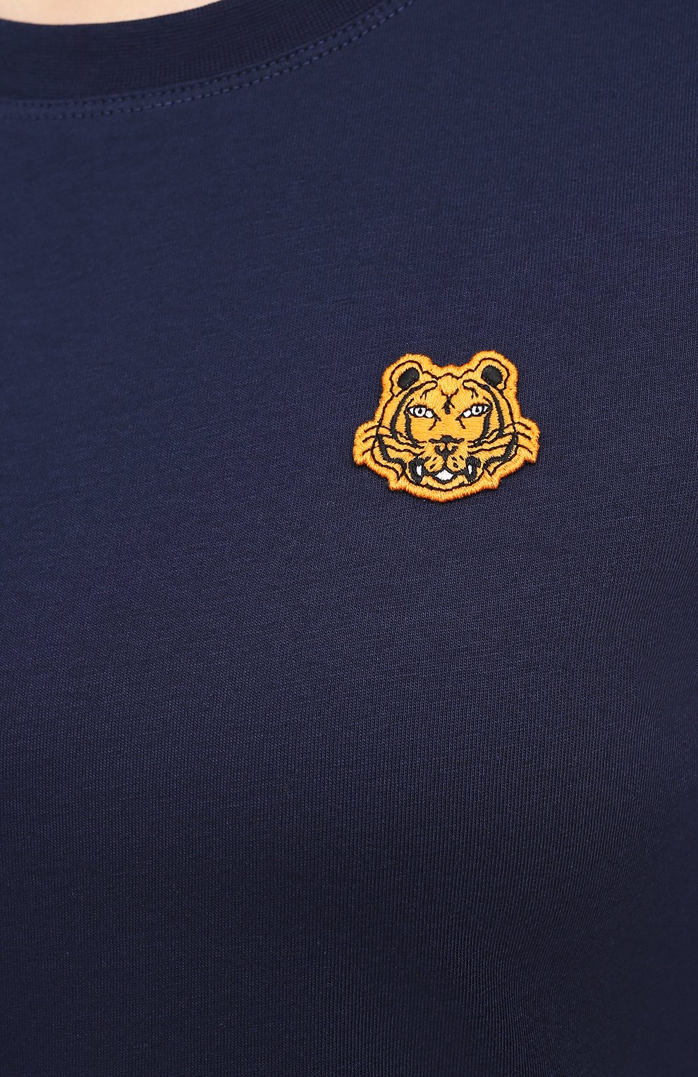 Хлопковая футболка KENZO темно-синего цвета по цене 10900 руб., арт. FA62TS8434SJ, фото 5 Хлопковая футболка KENZO, арт. FA62TS8434SJ, фото 5