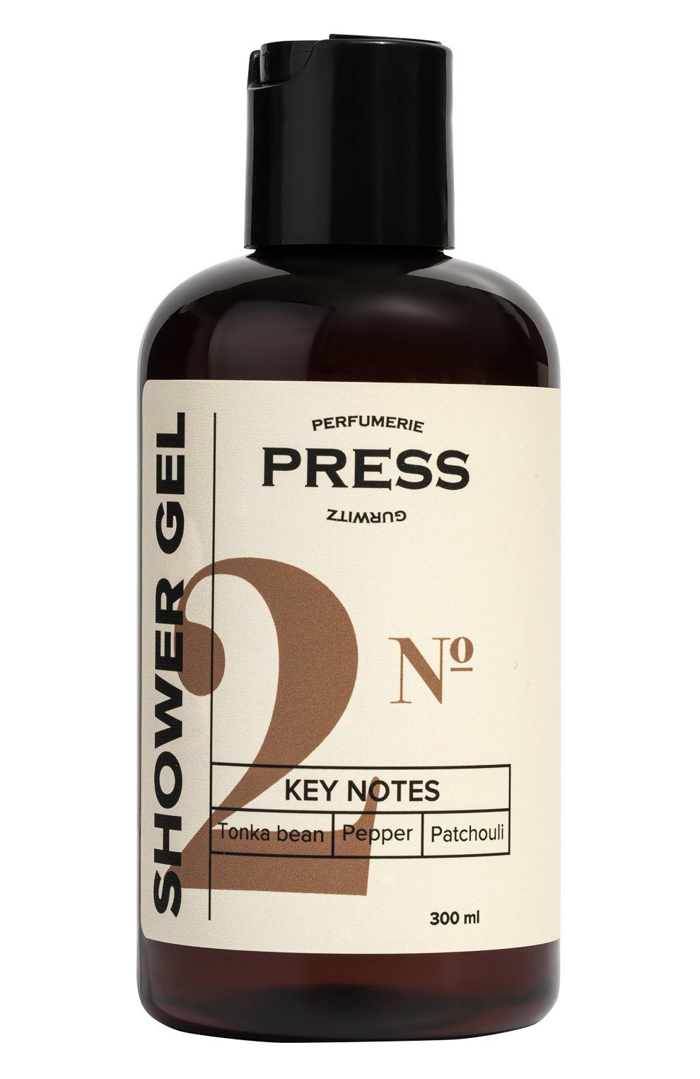 Гель для душа №2 tonka bean, pepper, patchouli (300ml) PRESS GURWITZ PERFUMERIE, арт. 4631159194058, фото 1