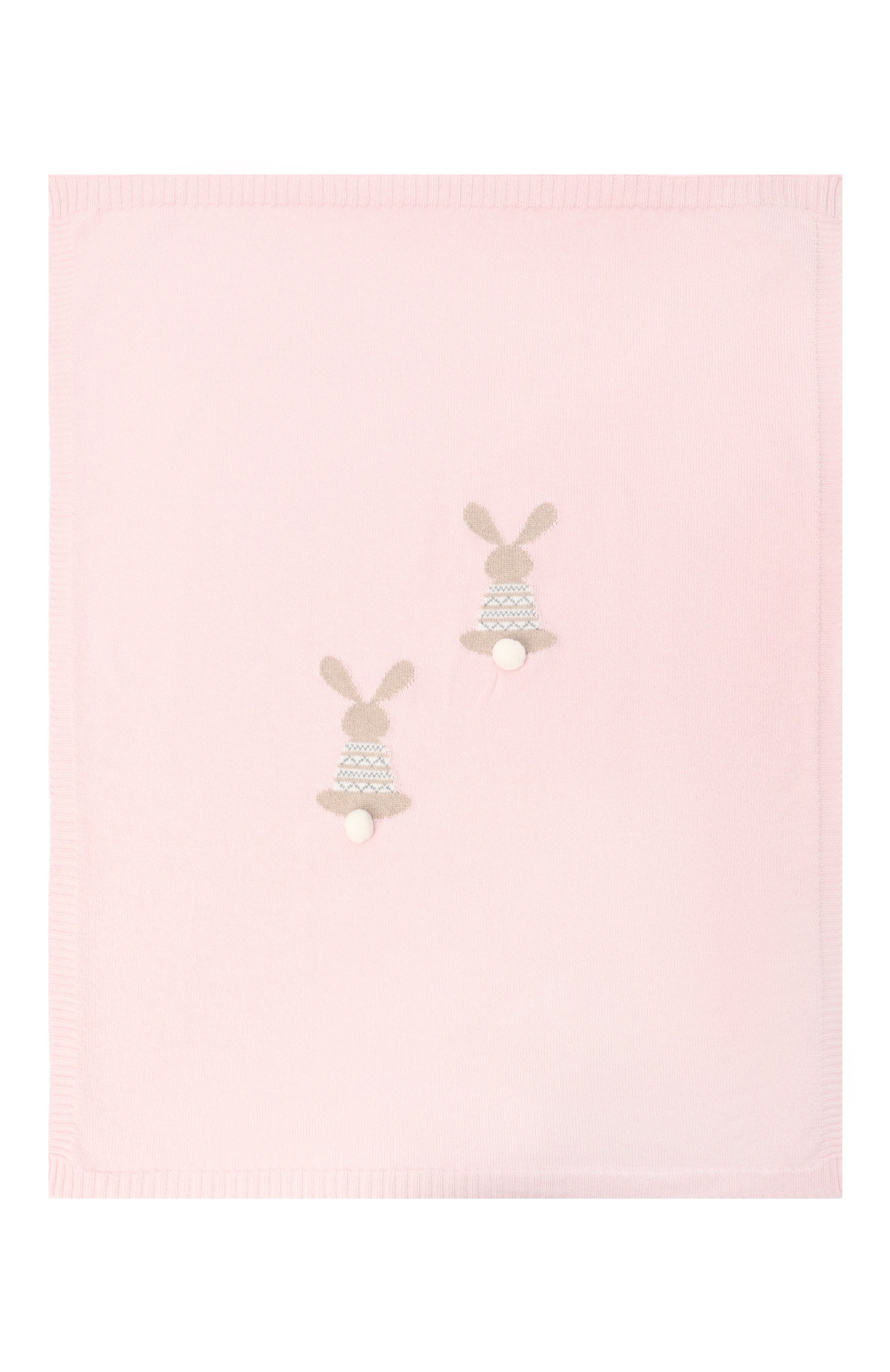 Одеяло из шерсти и кашемира BABY T розового цвета по цене 18200 руб., арт. 25AI152C0, фото 3 Одеяло из шерсти и кашемира BABY T, арт. 25AI152C0, фото 3