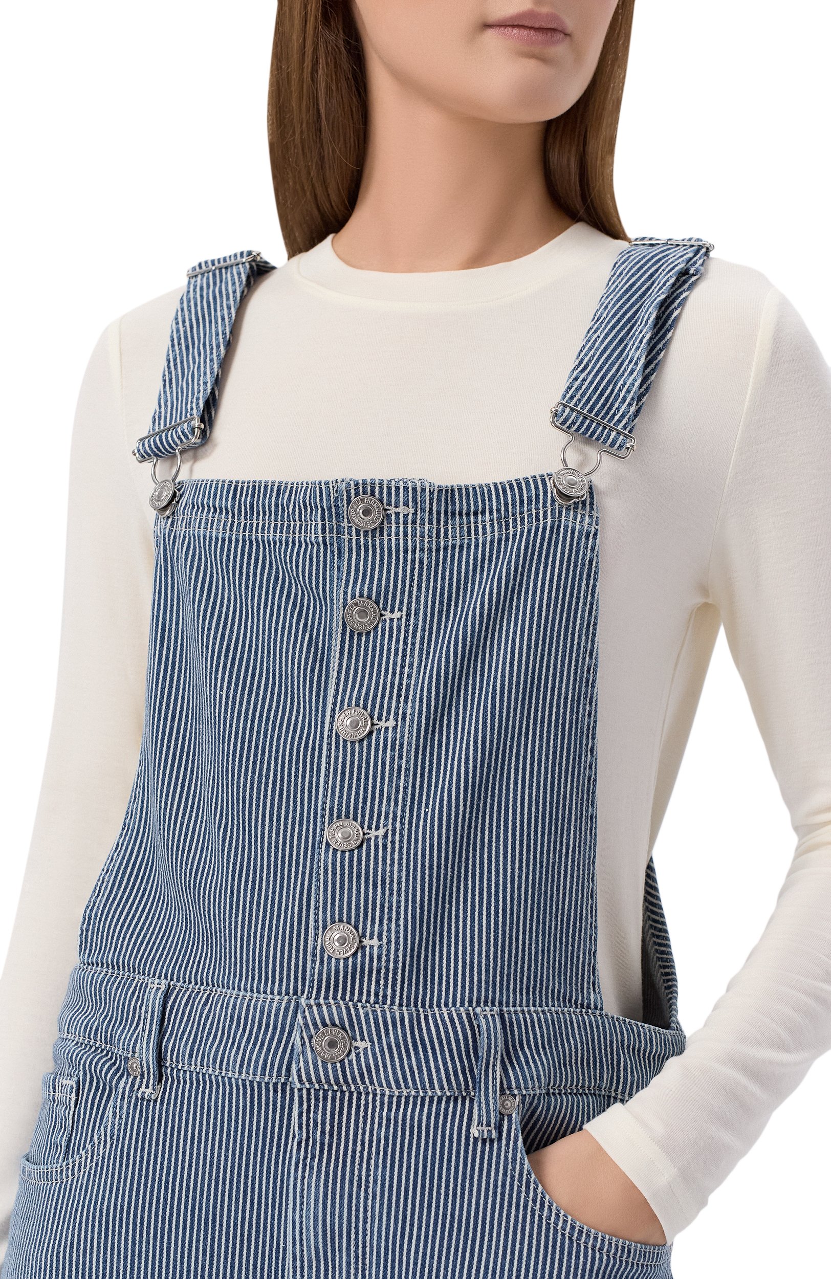 Джинсовый комбинезон 7 FOR ALL MANKIND, арт. 7UIT0H14-43T, фото 5