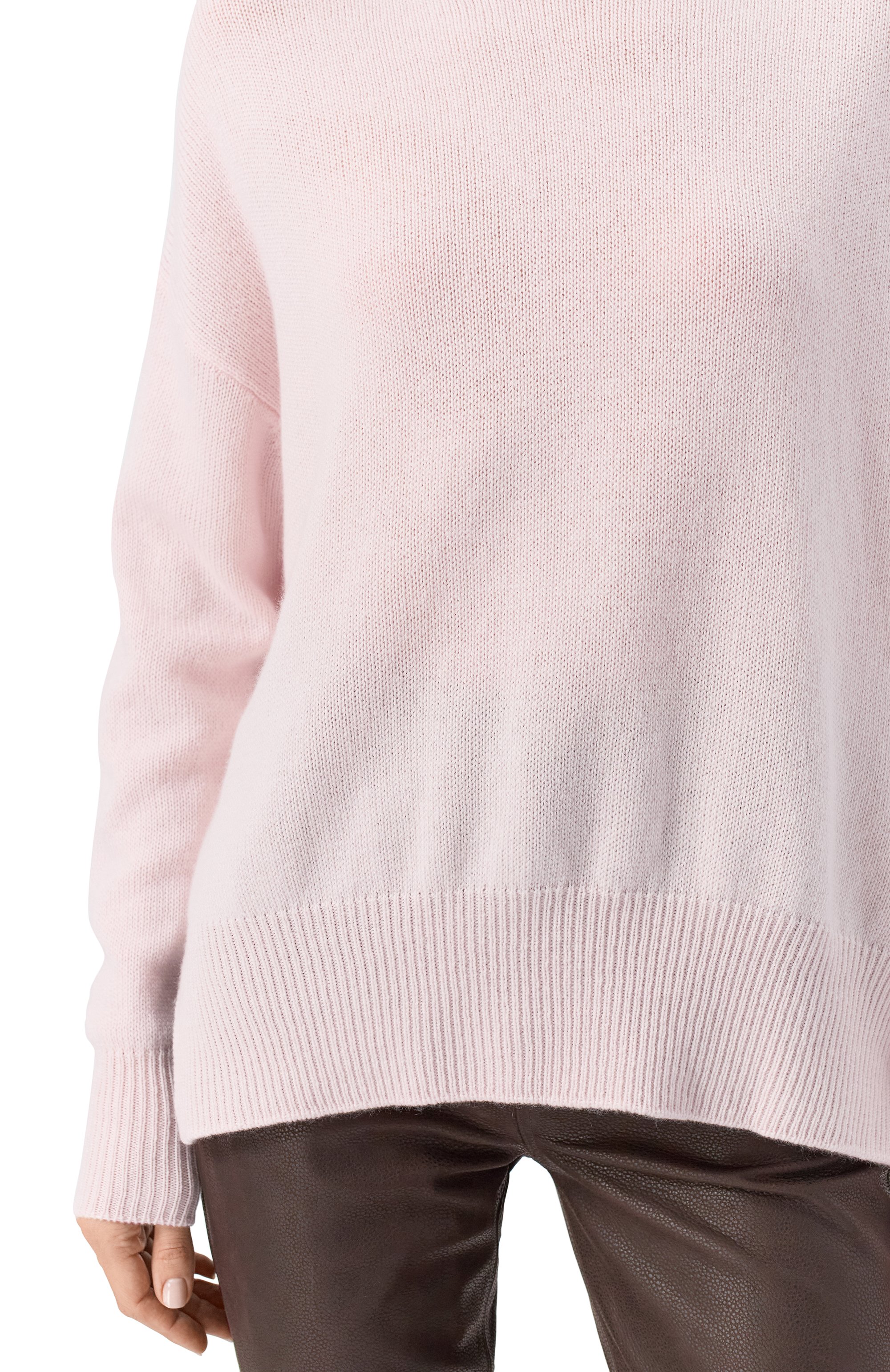 Кашемировый свитер JIL SANDER светло-розового цвета по цене 184000 руб., арт. J02GP0013/J13206, фото 5 Кашемировый свитер JIL SANDER, арт. J02GP0013/J13206, фото 5