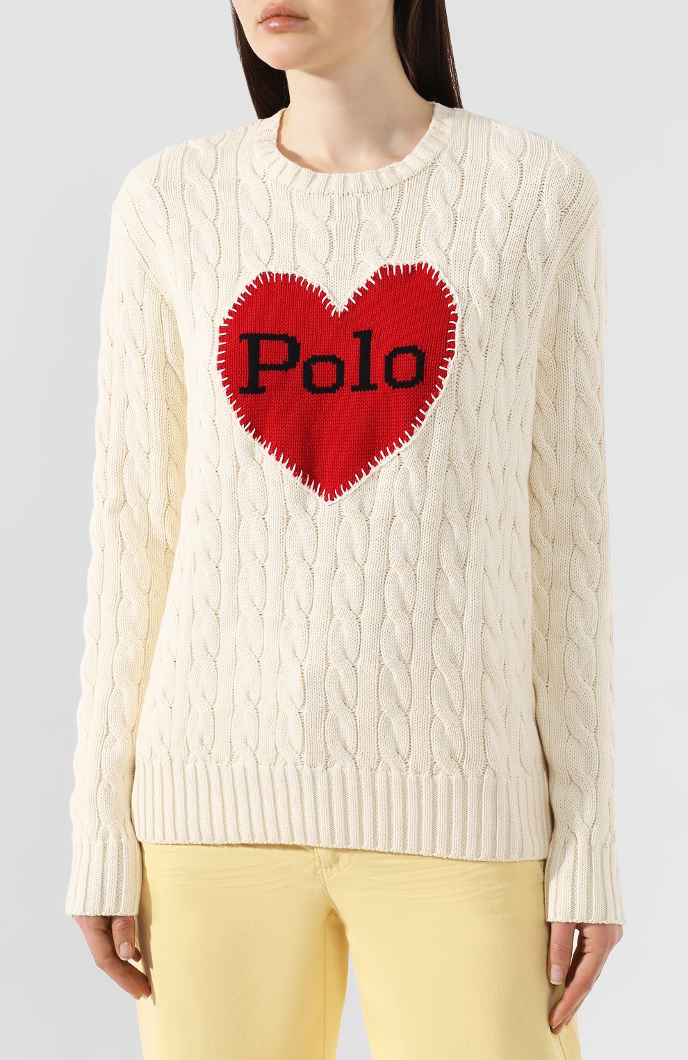Хлопковый пуловер POLO RALPH LAUREN, арт. 211752560, фото 3