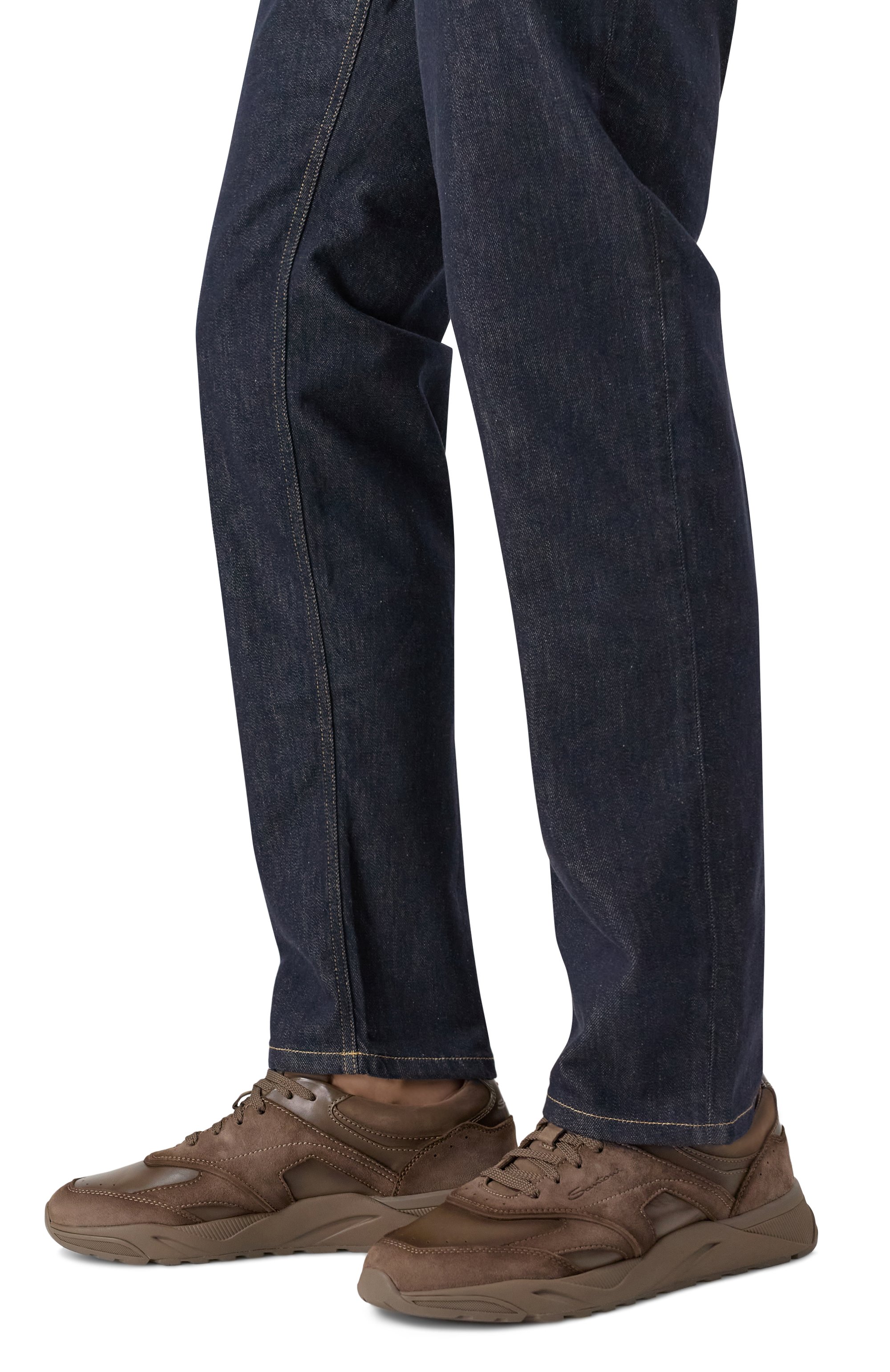 Кожаные кроссовки innova SANTONI, арт. MBIG22112CPATK0H, фото 3