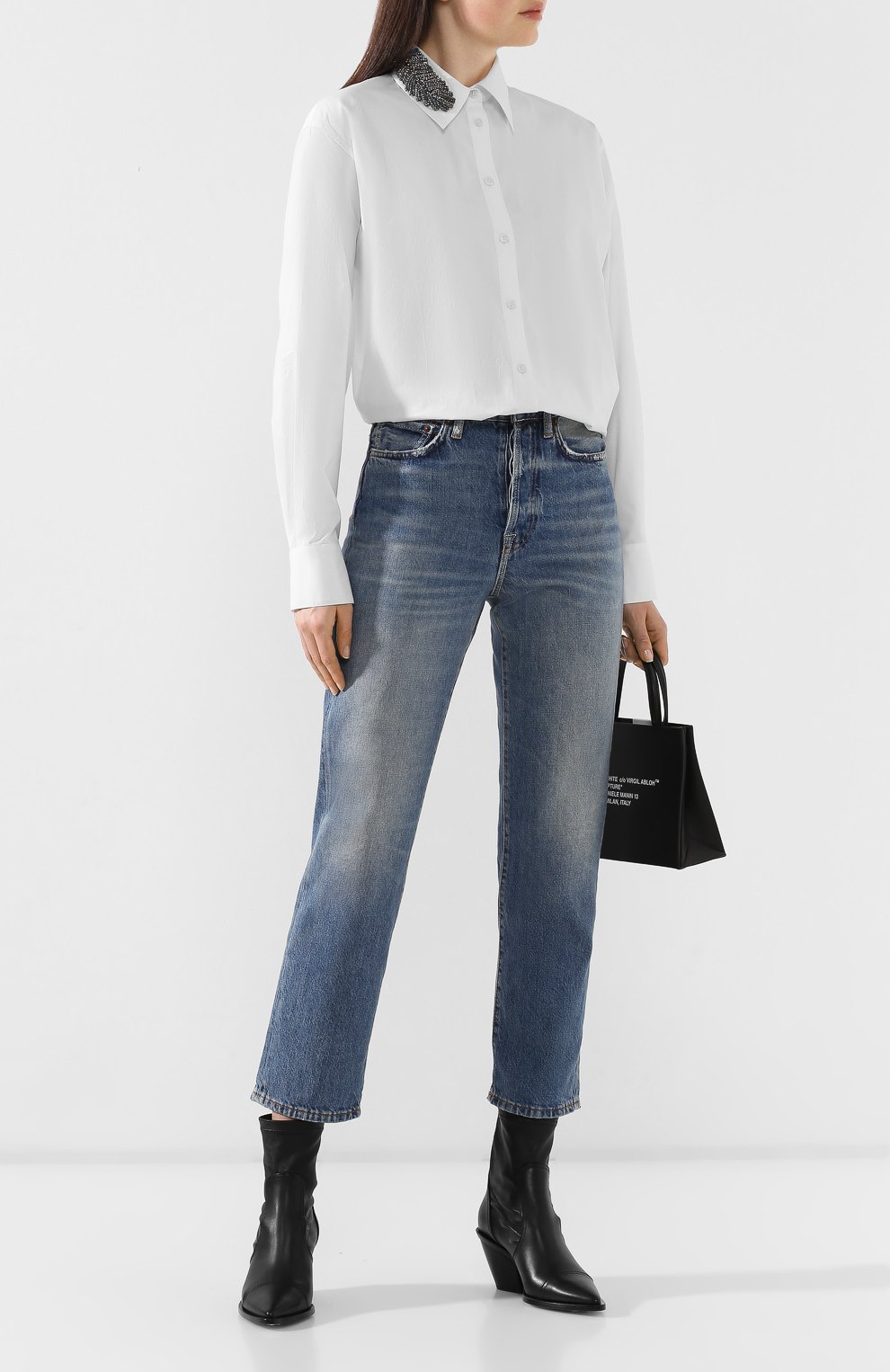 Хлопковая рубашка ACNE STUDIOS, арт. AC0123, фото 2