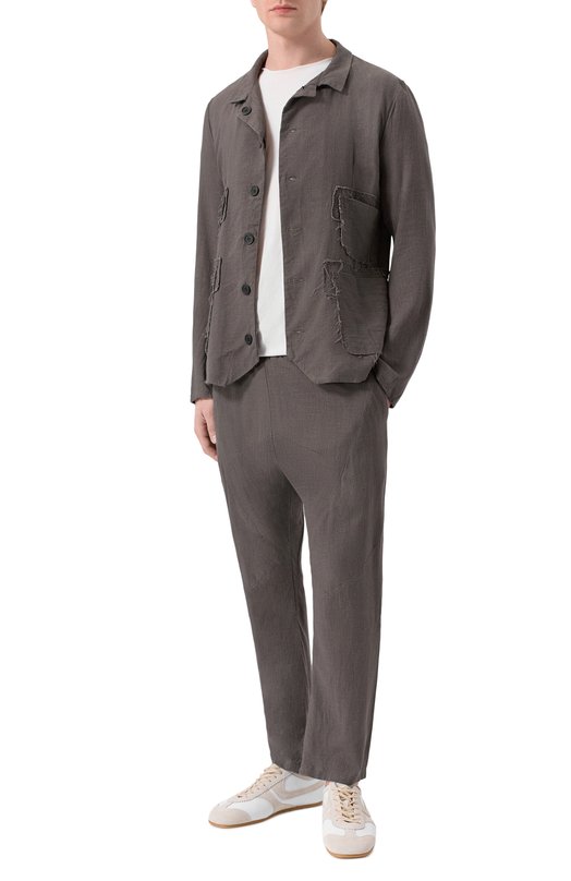 Брюки из вискозы и льна 139Dec PN510-GRE Зелёный  PN510-GRE Фото 2