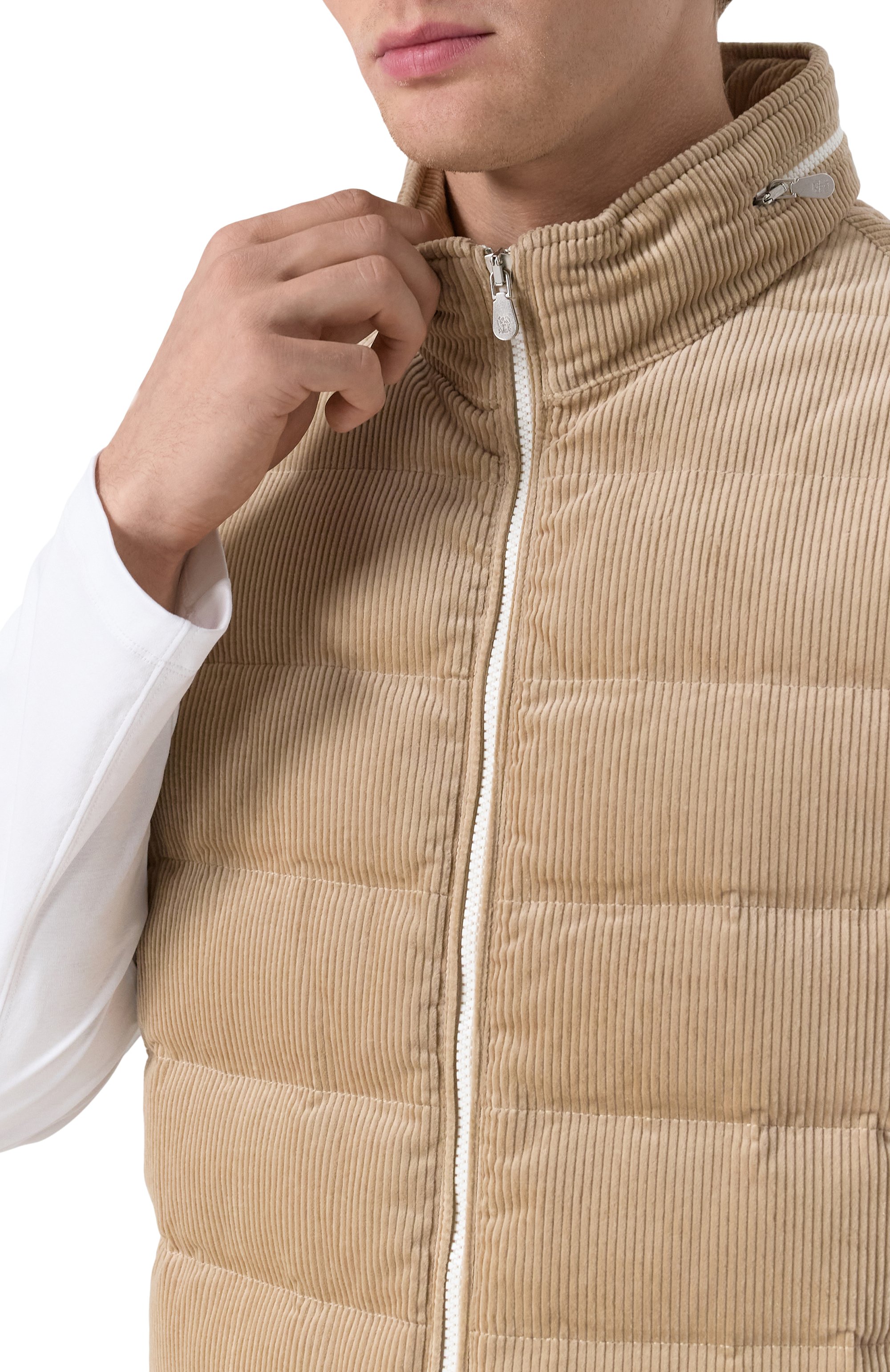 Пуховый жилет из вельвета BRUNELLO CUCINELLI, арт. ML4631714, фото 5