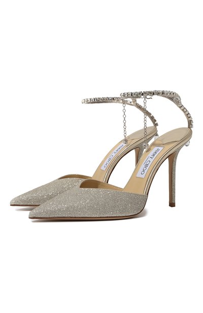 Текстильные туфли saeda 100 JIMMY CHOO, арт. SAEDA 100 BBG, фото 1