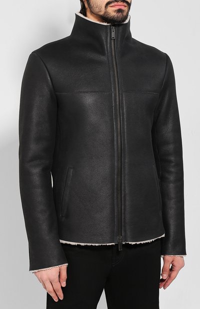 Дубленка DESA черного цвета по цене 83400 руб., арт. K11297, фото 3 Дубленка DESA, арт. K11297, фото 3