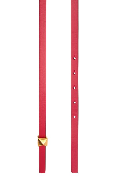 Двусторонний кожаный ремень one stud VALENTINO фуксия цвета по цене 46600 руб., арт. XW0T0SA0/QTN, фото 4 Двусторонний кожаный ремень one stud VALENTINO, арт. XW0T0SA0/QTN, фото 4