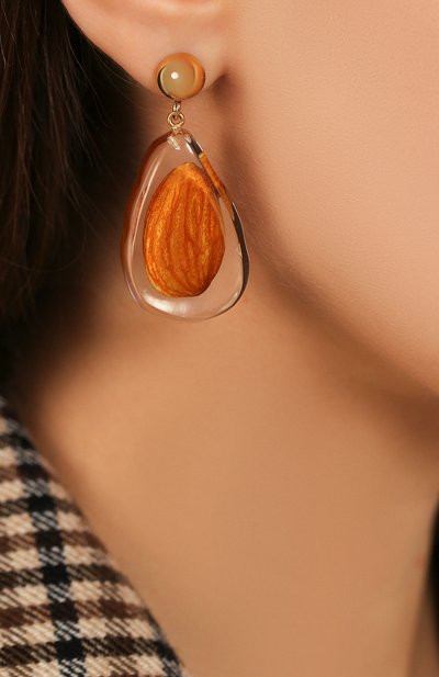 Серьги JACQUEMUS прозрачного цвета по цене 39550 руб., арт. 194JW06, фото 4 Серьги JACQUEMUS, арт. 194JW06, фото 4