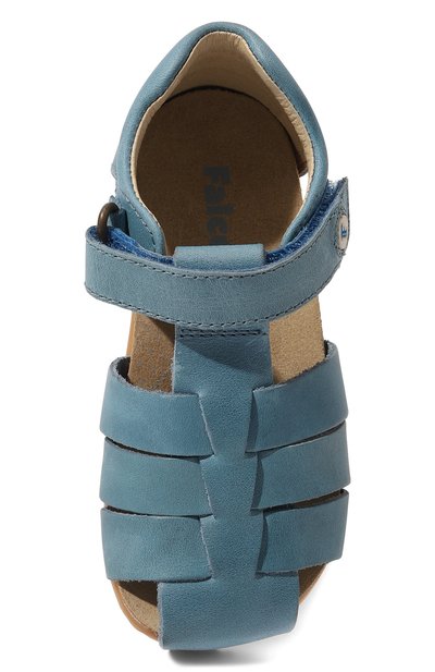 Кожаные сандалии FALCOTTO голубого цвета по цене 8370 руб., арт. 1500736/01/23, фото 4 Кожаные сандалии FALCOTTO, арт. 1500736/01/23, фото 4
