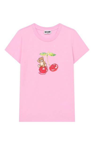 Хлопковая футболка MOSCHINO, арт. HFM06K/LBA10_001