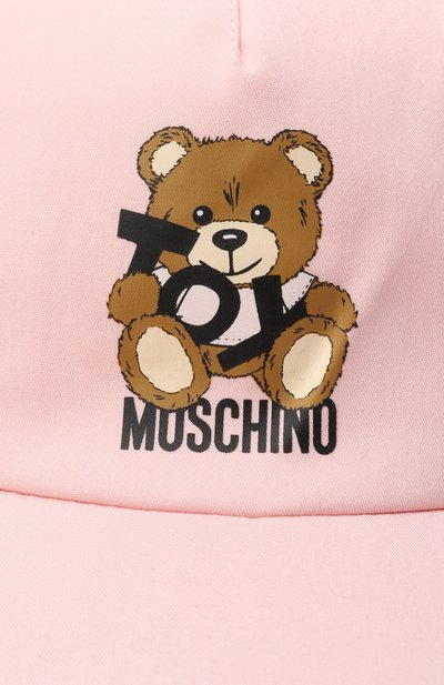 Хлопковая бейсболка MOSCHINO светло-розового цвета по цене 7685 руб., арт. HWX01N/L0A00, фото 3 Хлопковая бейсболка MOSCHINO, арт. HWX01N/L0A00, фото 3