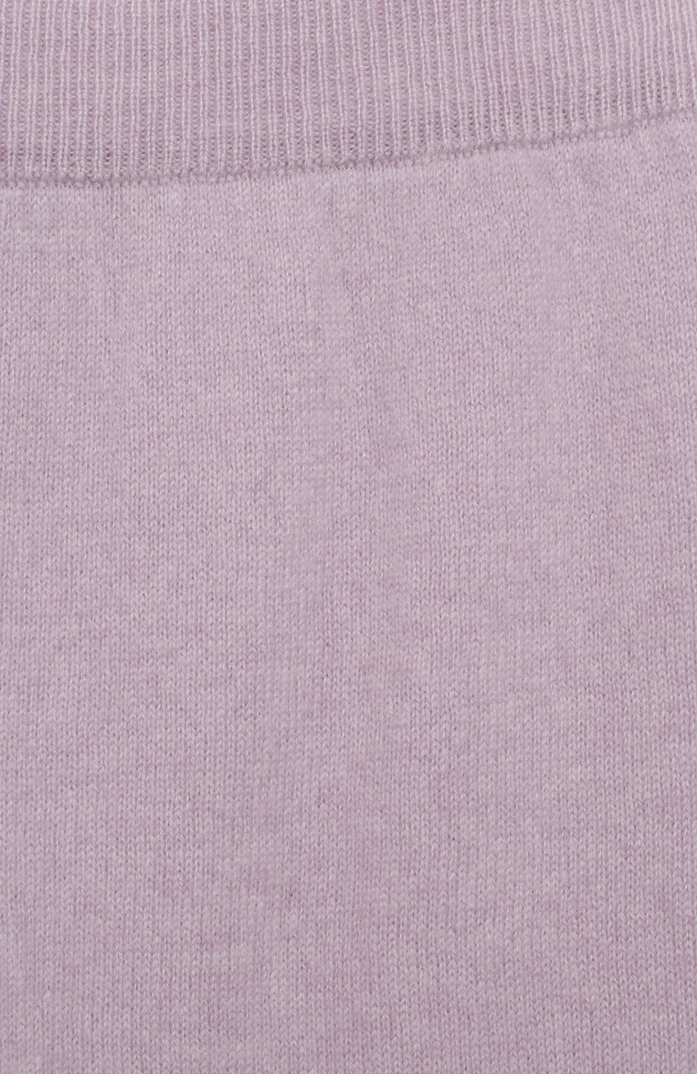 Детские кашемировые джоггеры GIORGETTI CASHMERE сиреневого цвета, арт. MB1683 | Фото 3 (Материал внешний: Шерсть, Кашемир; Нос: Не проставлено; Материал сплава: Проставлено; Девочки Кросс-КТ: Джоггеры-одежда)