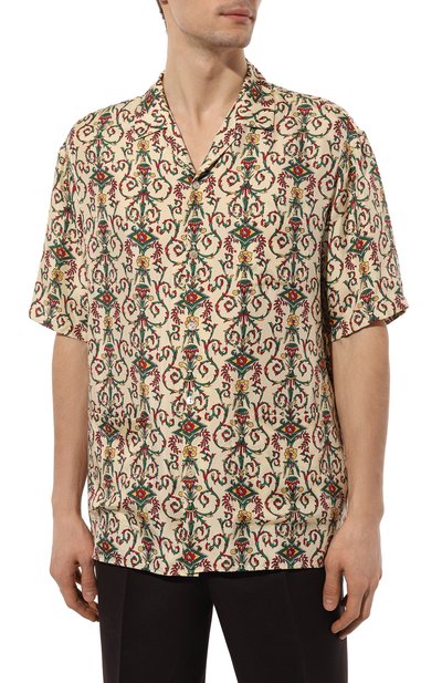 Шелковая рубашка GUCCI, арт. 676347 ZAH5R, фото 3