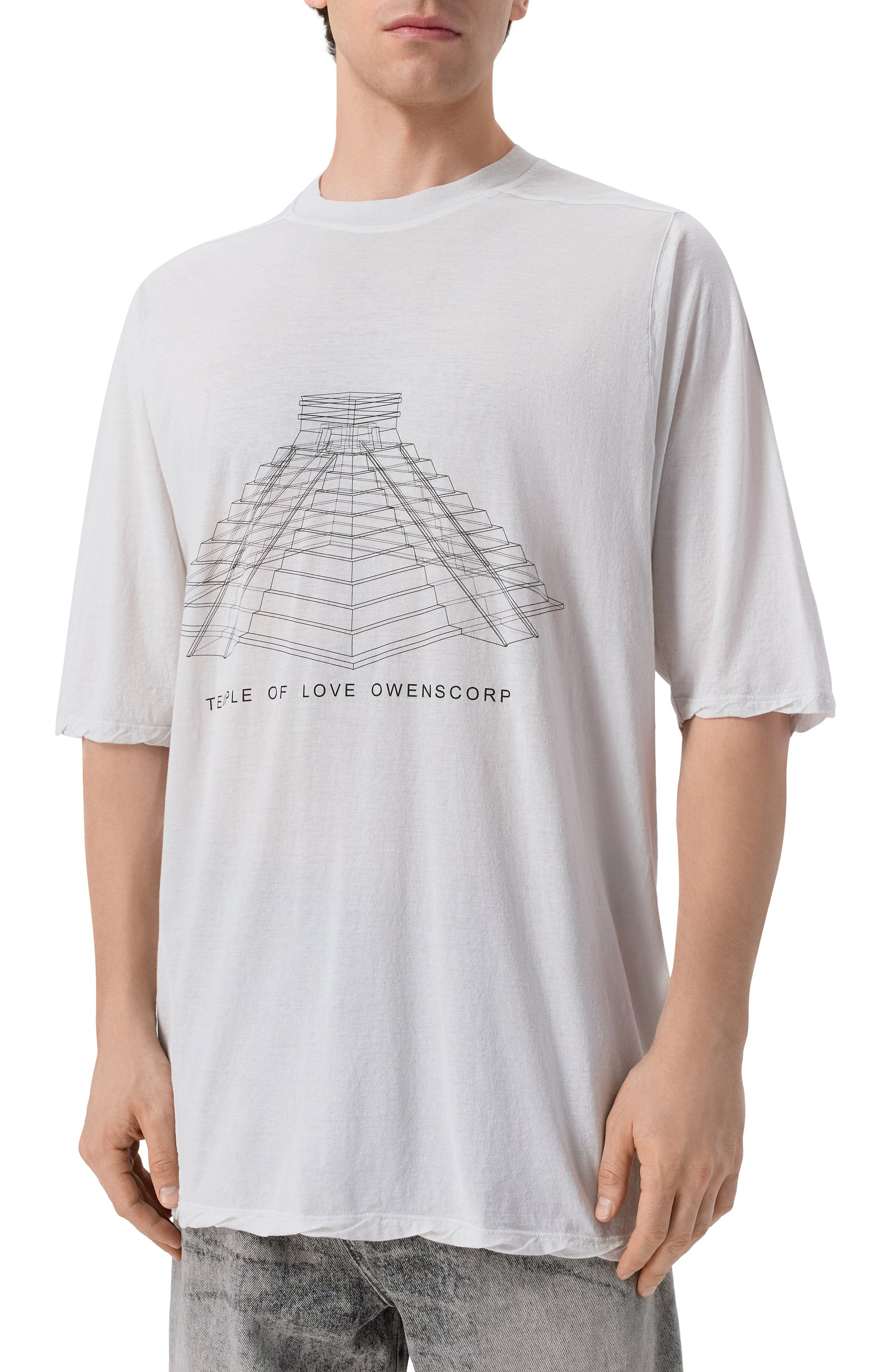 Хлопковая футболка RICK OWENS, арт. RR01F2208/BHEP16, фото 3