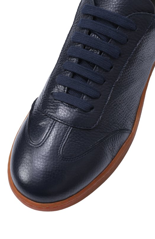 Кожаные кеды Corneliani 25TM60-2520910 Синий  25TM60-2520910 Фото 7