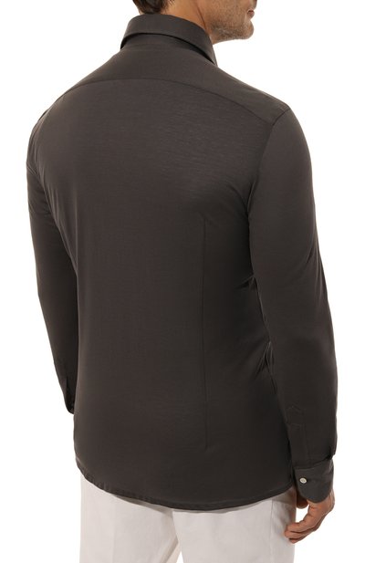 Хлопковая сорочка KITON, арт. UMCNERH08837, фото 4