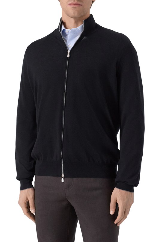 Кардиган из шерсти и кашемира Brunello Cucinelli M2400106 Чёрный  M2400106 Фото 3