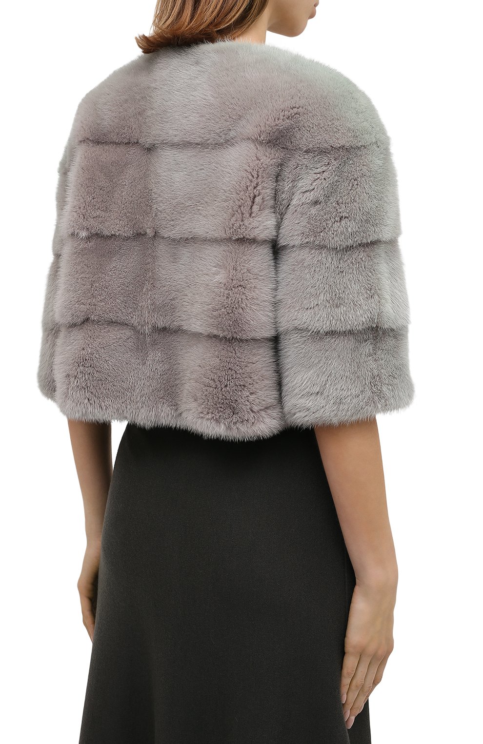 Шуба из меха норки YVES SALOMON, арт. 6EYV27941VMLX, фото 4