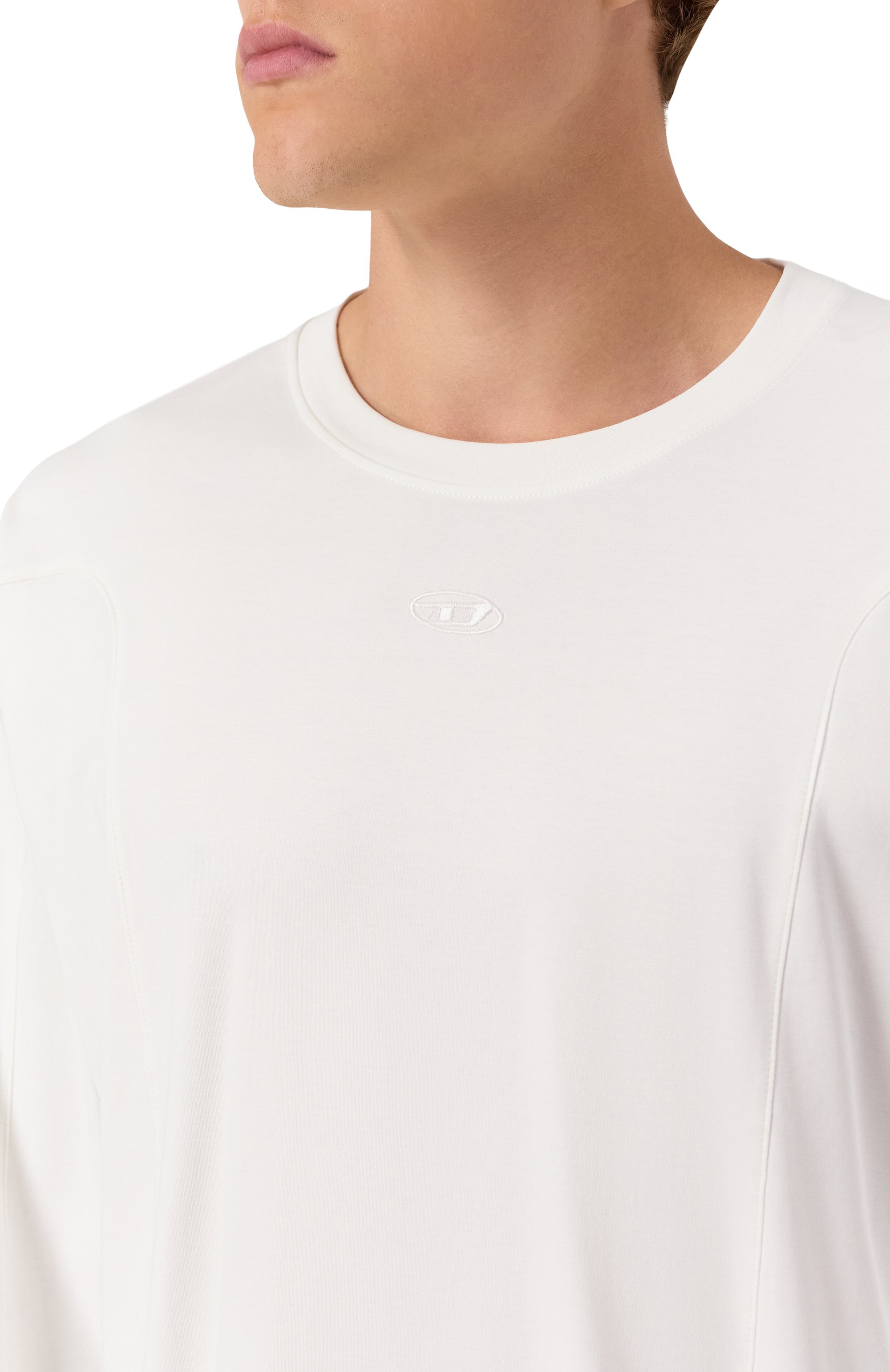 Хлопковый лонгслив DIESEL, арт. A19444/0AIJU, фото 5